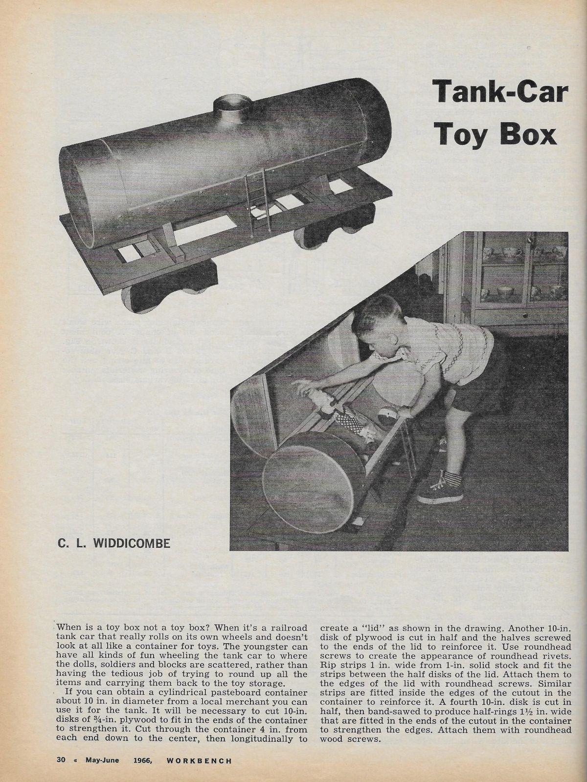 Workbench Magazine 1966 May-June, Tank Car Toybox