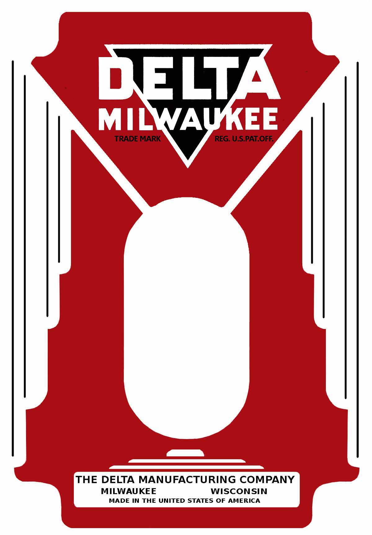 Delta Milwaukee Grinder Switch Plate