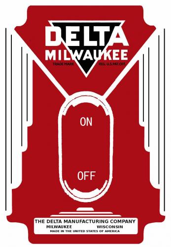 More information about "Delta Milwaukee Grinder Toggle Switch Plate"