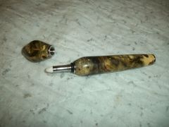 Buckeye burl applicator lid off