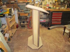 Finished pulpit left