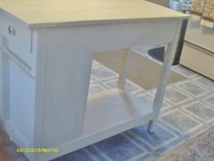 bottom shelf detail