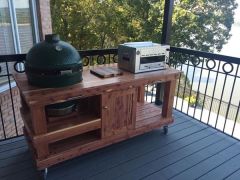 Custom Green Egg Table