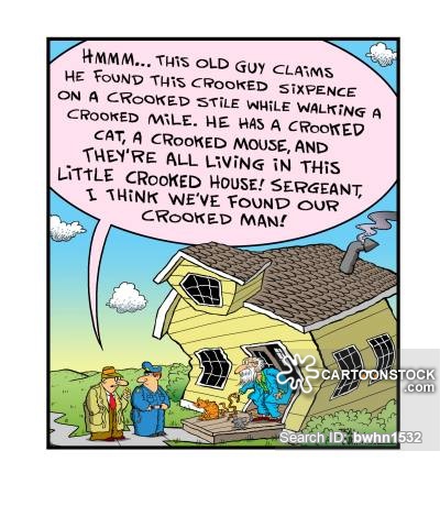 Image result for there was a crooked man who walked a crooked mile