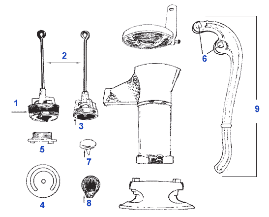 Image result for water hand pump parts