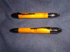 Civil War Pens in Gun Metal Finish using Osage Orange Pen Blanks (2nd View)