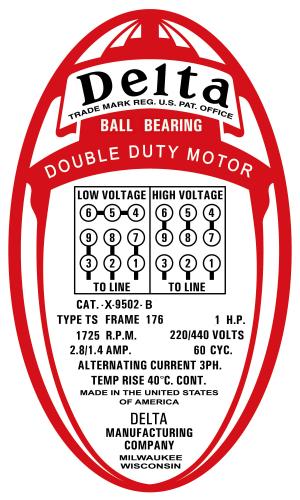 Catalog 9502 Motor Badge