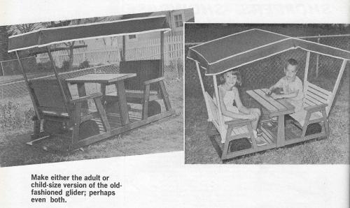 Workbench Magazine 1965 July-August Lawn Swing