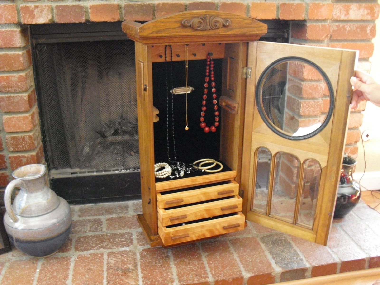 Yugoslavian Clock Jewelry Case