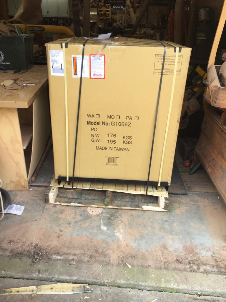 New Sander is in the door.jpg