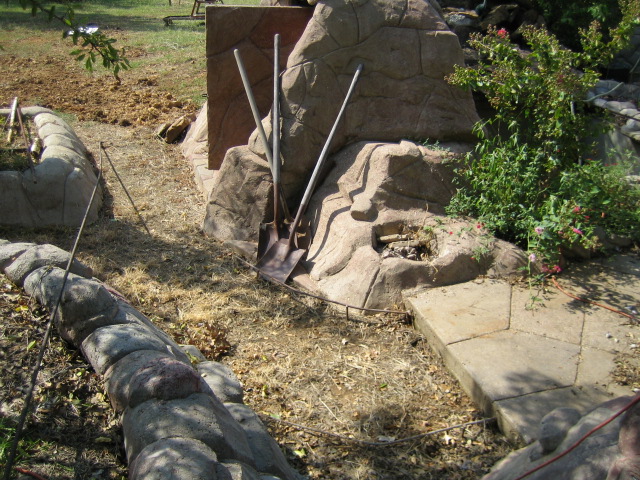 I had to delay this concrete pour.