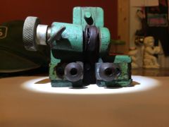 Powermatic 81 factory upper guide with side bearings removed