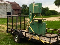 Infeed side 1963 Powermatic 81 Band saw