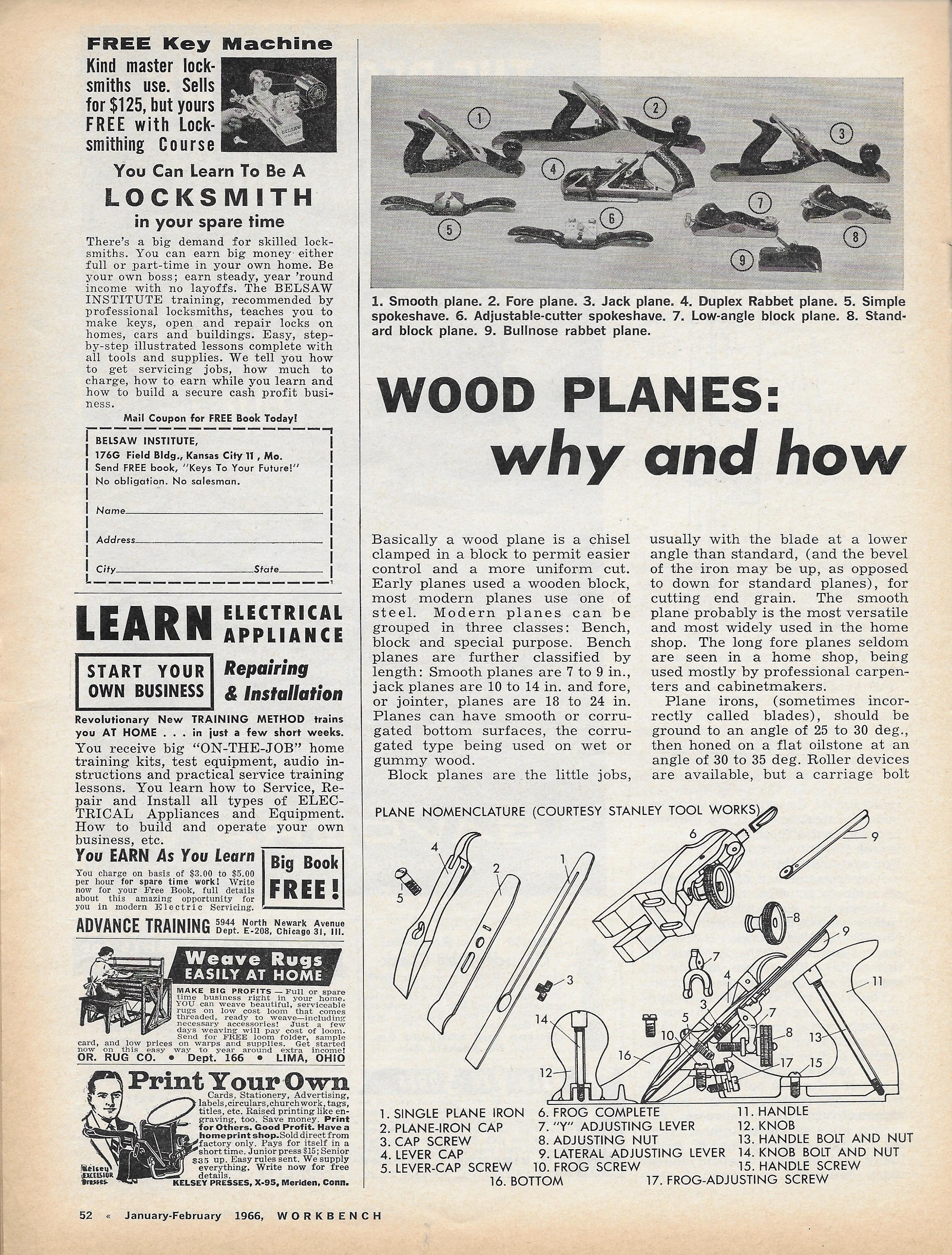 Wood Planes, Why and How