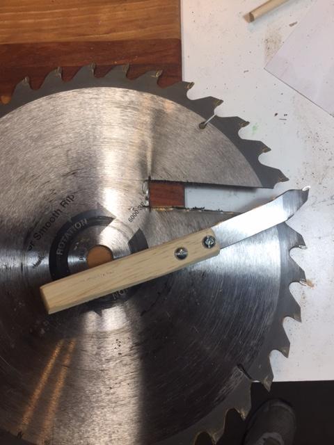Home made carbide parting tool