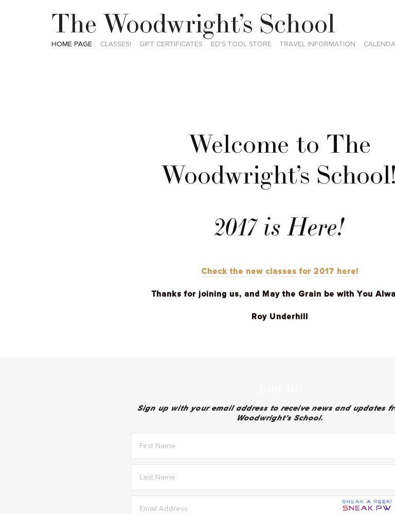 More information about "The Woodwright's School"