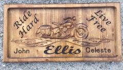 Motorcycle sign