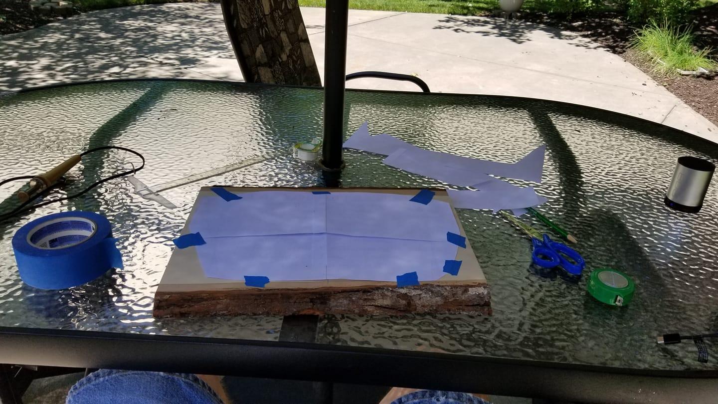 Current Commissioned Piece - Chip Carved the Lord's Prayer