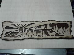 Rustic deer slab