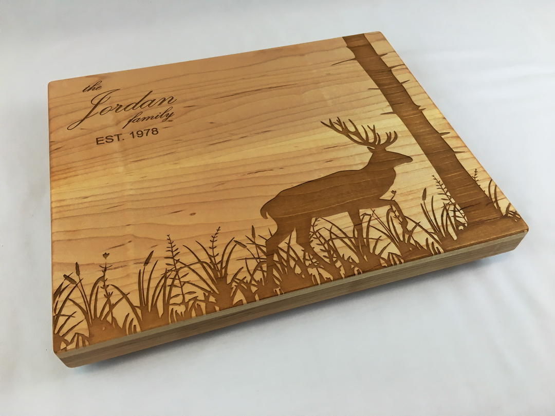 Laser Etched Cutting Board