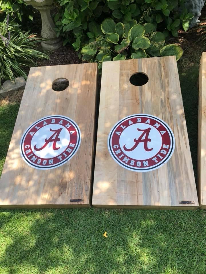 Corn Hole Boards with Alabama.JPG