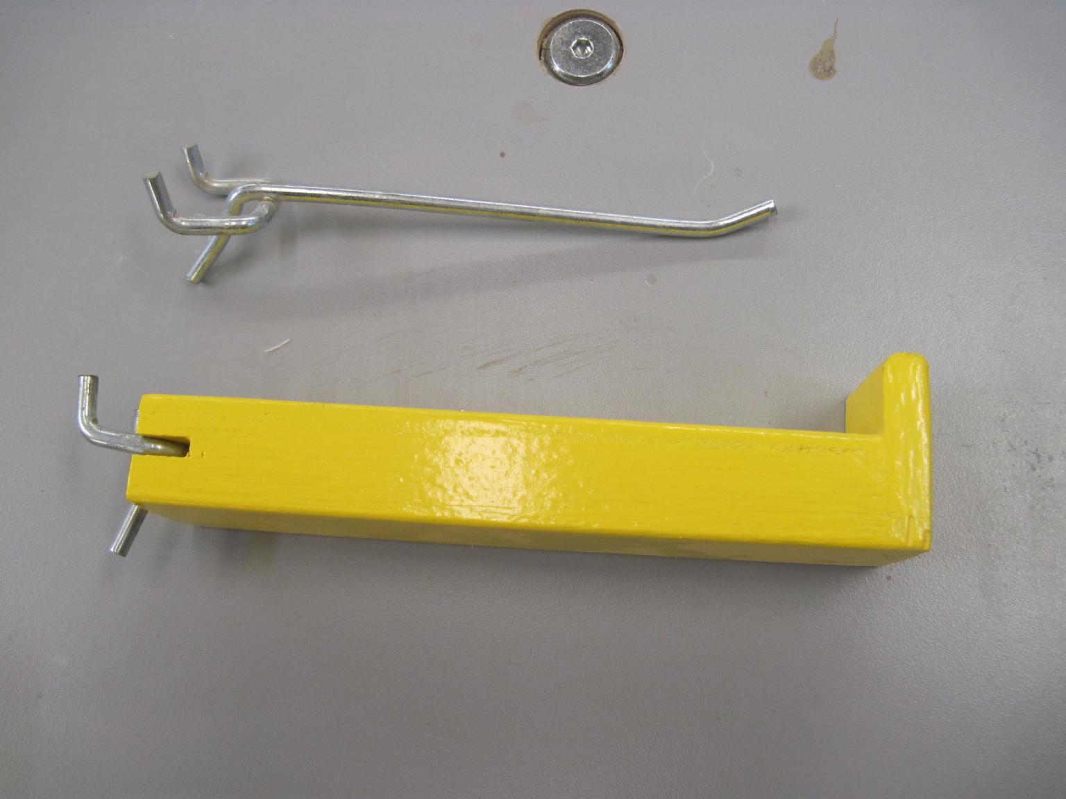 Pegboard hook modification