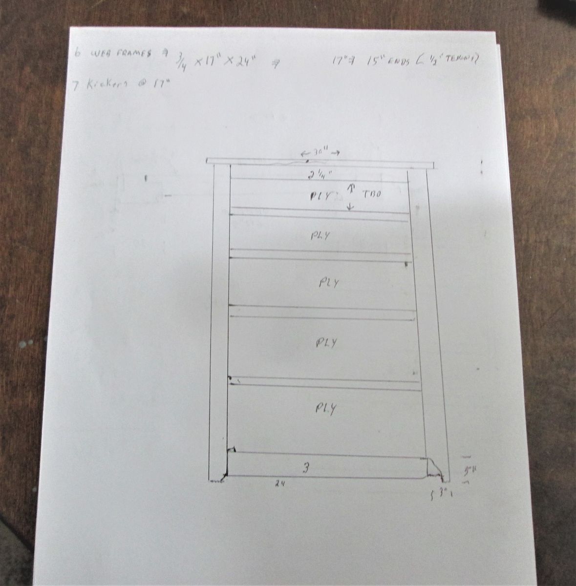 Chest of Drawers plan