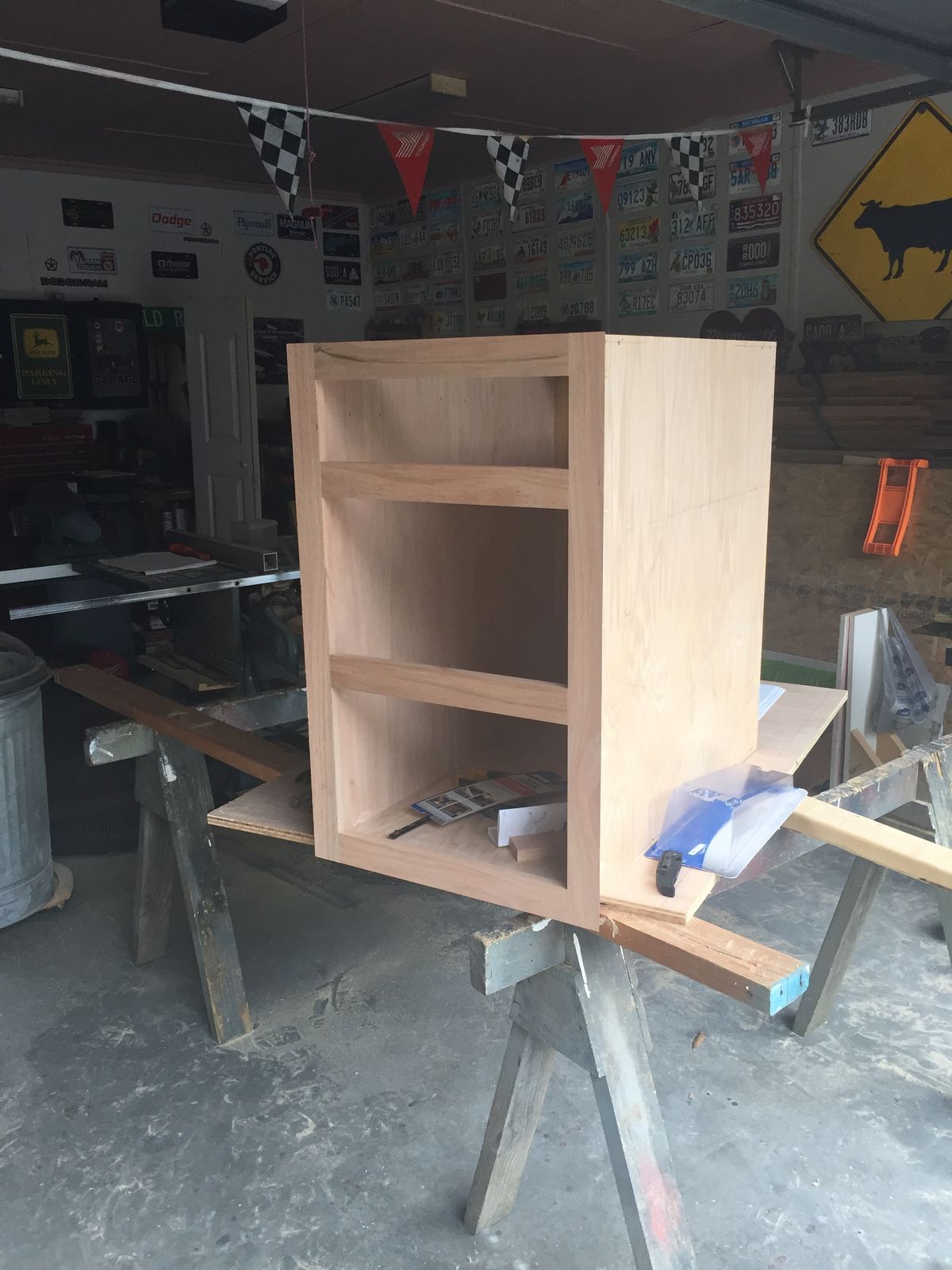 Finish for kitchen cabinet interior