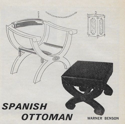 Workbench Magazine July-August 1967 Spanish Ottoman