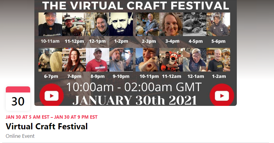 Wednesday's Widom For Woodturners January 13, 2021