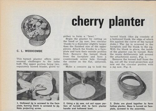 Workbench Magazine September-October 1967 Cherry Planter