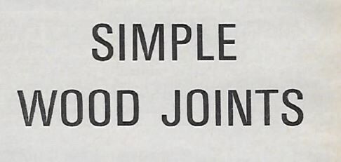 Workbench Magazine September-October 1967 Simple Wood Joints