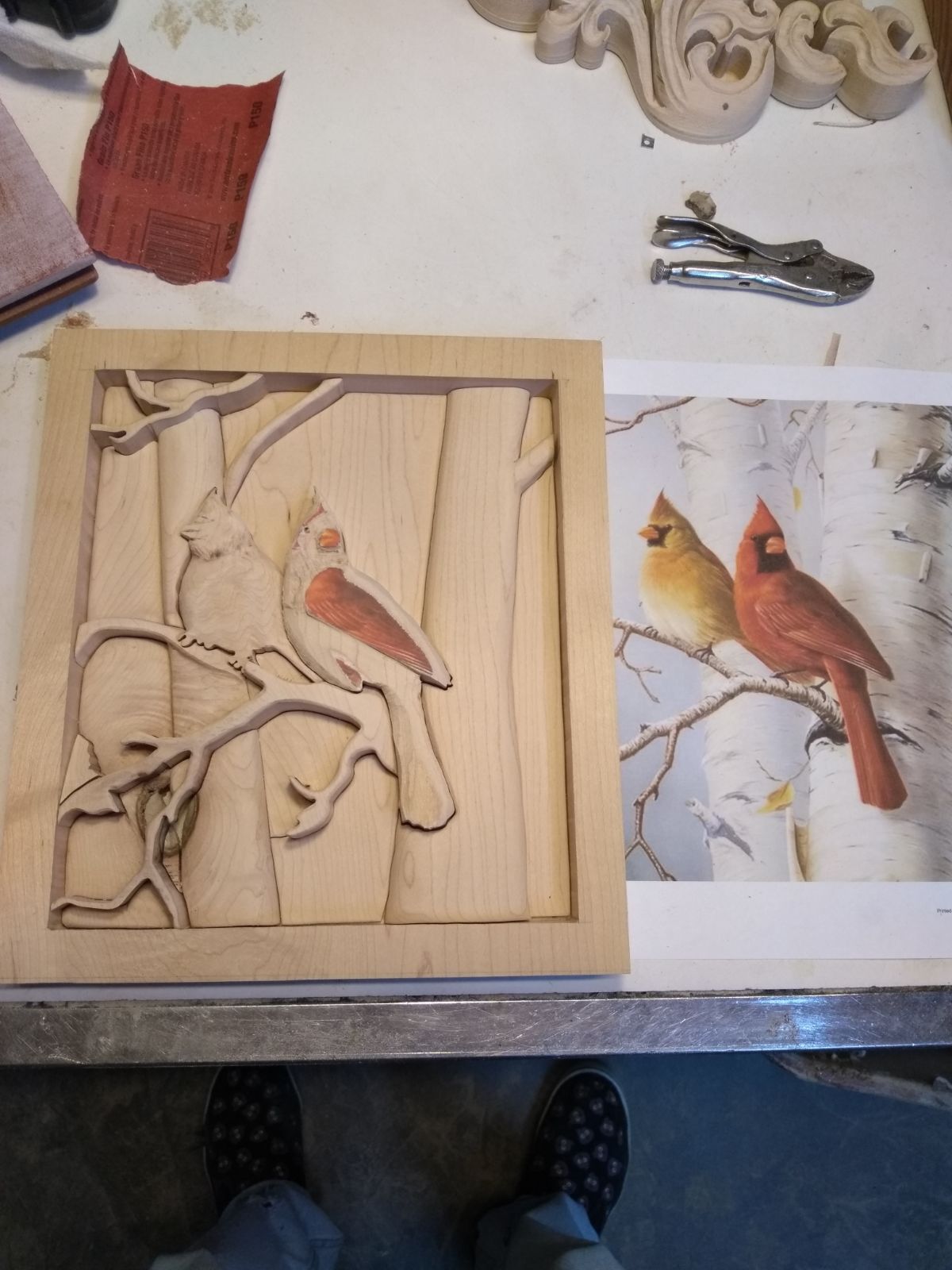 exercise in back ground changing