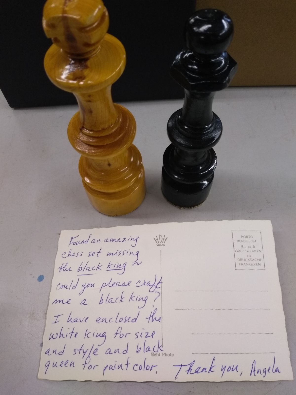 got a note in the mail