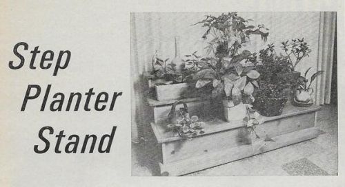 Workbench Magazine November-December 1967 Step Planter Stand