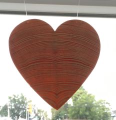 Making hearts of heartpine on Sept 11 2022 A