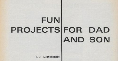 Workbench Magazine January-February 1968 Fun Projects For Father and Son