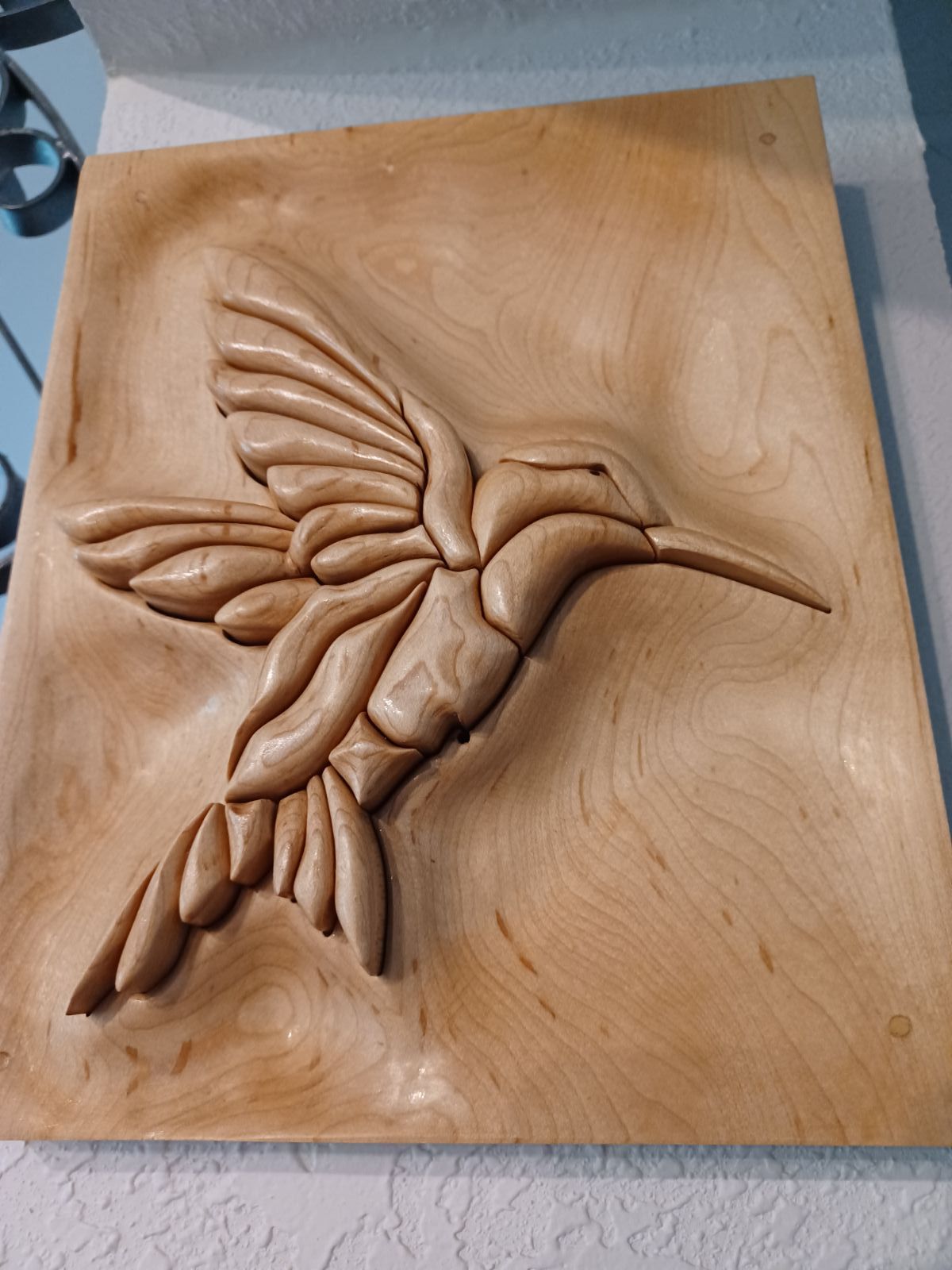 One of the few times I didn't add color on my finished carving thingy