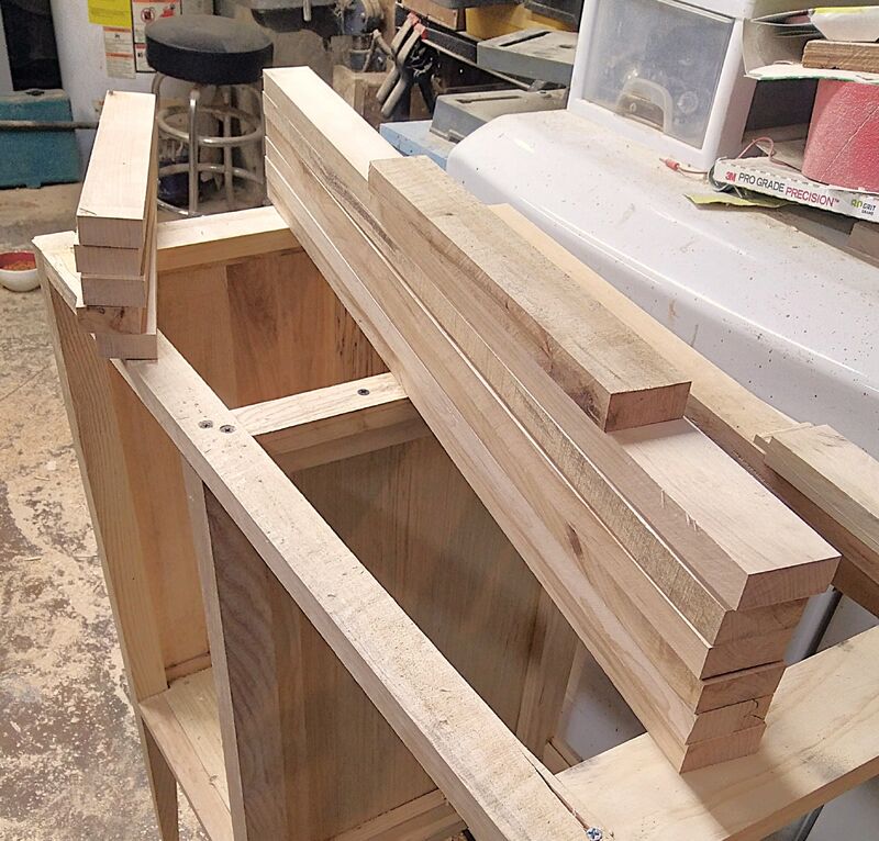 Sideboard Proj., Monday, ripped & resawn  .jpg