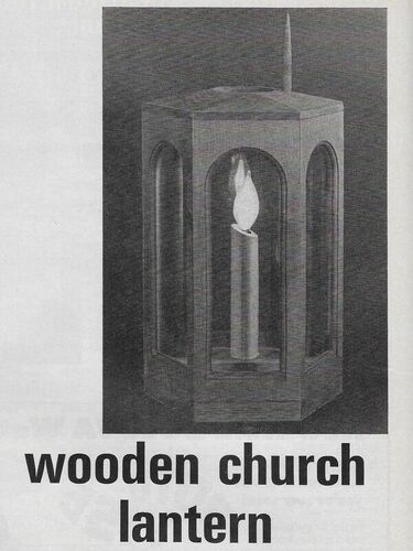 (Yard) Workbench Magazine November-December 1968 Wooden Church Lantern
