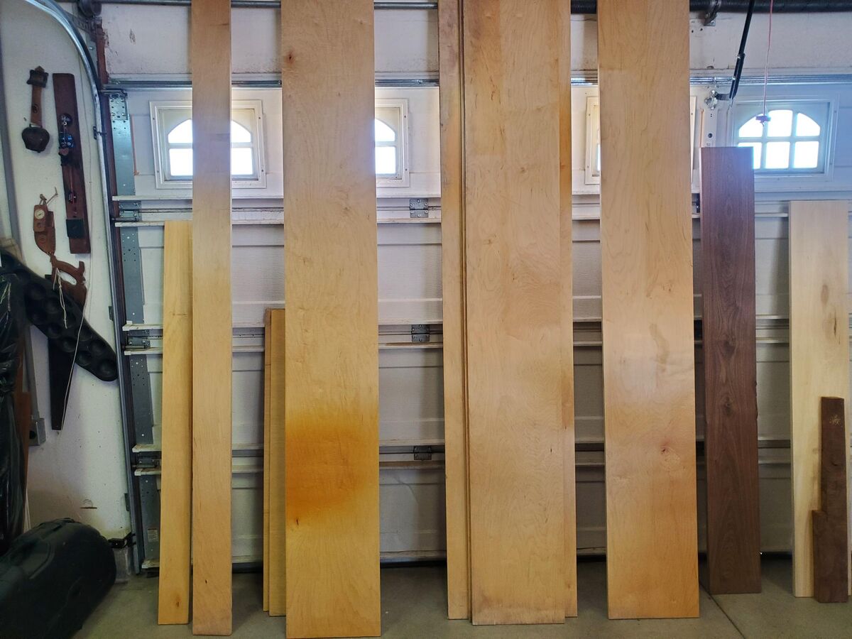 Maple Ply Closet Shelving