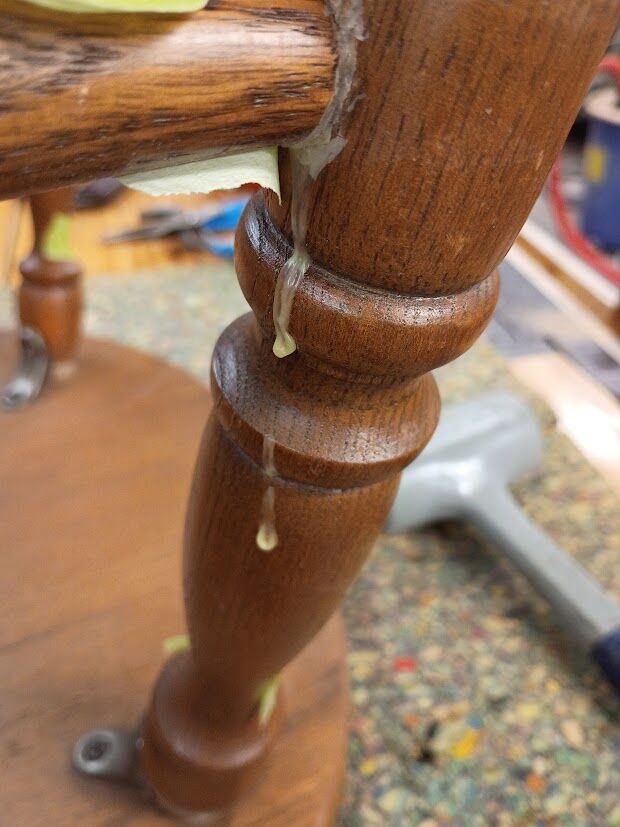 Chair re-glue and fix-up