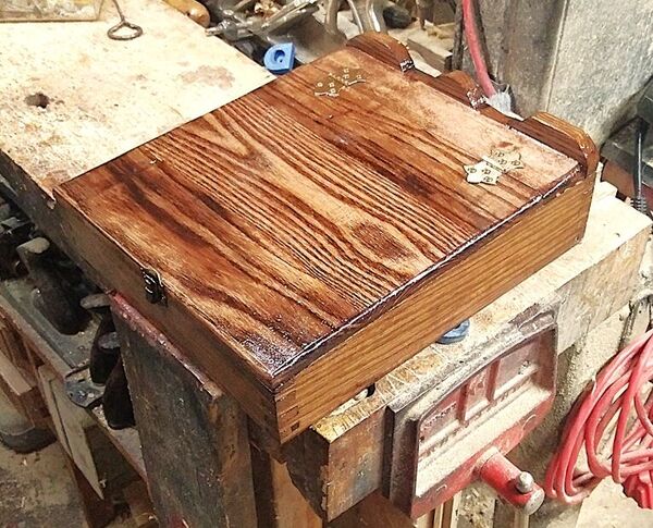 Reclaimed Board Proj., Finale, 2nd coat  .jpg