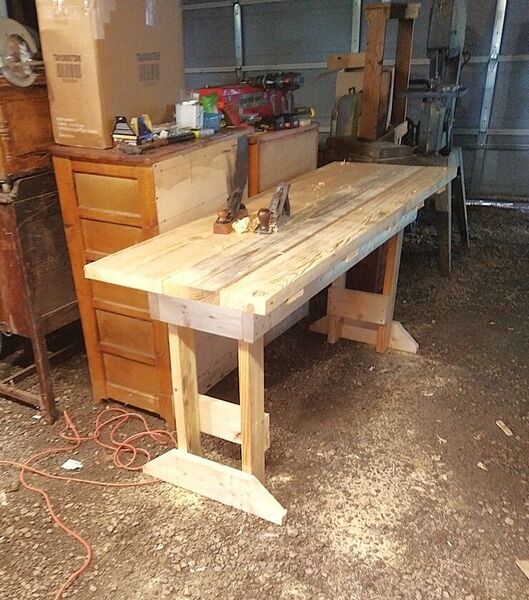 25 AUG, bench works, feet installed  .jpg