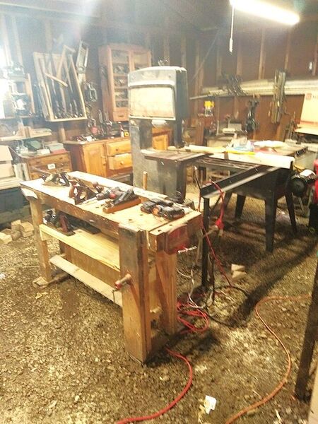 28 Aug, Bench moving day, bandsaw ready  .jpg