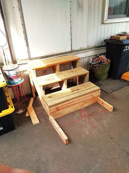 3rd Carpentry Project,  needs a bottom step  .jpg