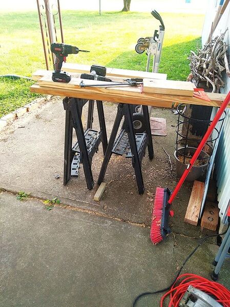 3rd Carpentry Project, saw bench  .jpg