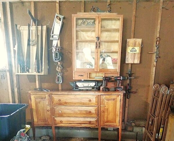 New Woodshop, day 2, 1st hour's work  .jpg