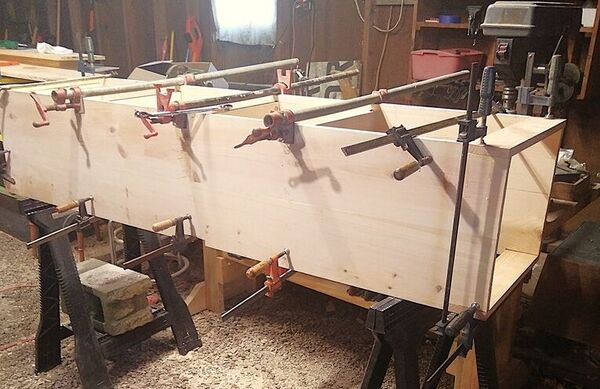 Pantry Cupboard, Caswork, enough clamps  .jpg